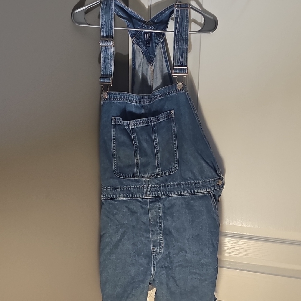 GAP  Short Blue Denim Overalls